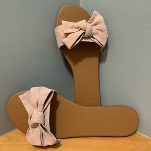 Sandals two pair! (One pink pair and one black pair)